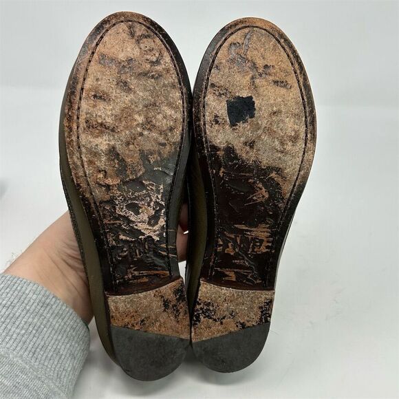 Frye Women's Carson Ballet Flats Taupe Brown Gray Leather Size 5.5 B Casual - Picture 10 of 13